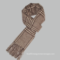 Cashmere Blended Classic Brown Check Men Scarf